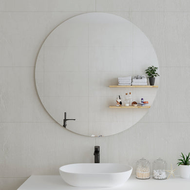 *Clearance* Circa Round 1000mm Frameless Mirror with Polished Edge