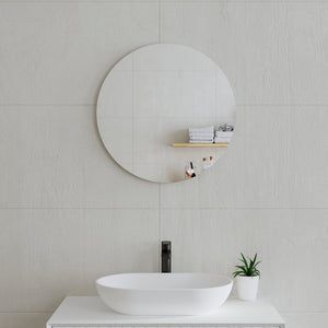 Circa Round 600mm Frameless Mirror with Polished Edge