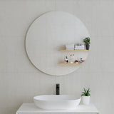 Circa Round 800mm Frameless Mirror with Polished Edge