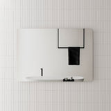Retti Rectangular 1300mm x 900mm Frameless Mirror with Polished Edge and Rounded Corners