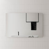 Retti Rectangular 1400mm x 900mm Frameless Mirror with Polished Edge and Rounded Corners