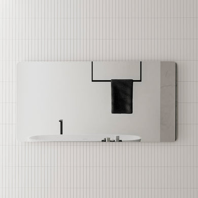 Retti Rectangular 1500mm x 750mm Frameless Mirror with Polished Edge and Rounded Corners *Clearance Stock*