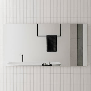 Retti Rectangular 1800mm x 900mm Frameless Mirror with Polished Edge and Rounded Corners