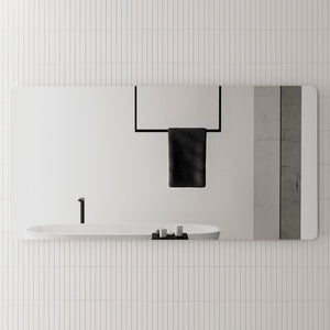 Retti Rectangular 1800mm x 900mm Frameless Mirror with Polished Edge and Rounded Corners