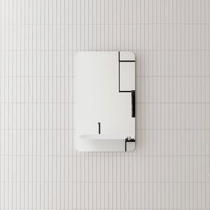 Retti Rectangular 450mm x 750mm Frameless Mirror with Polished Edge and Rounded Corners