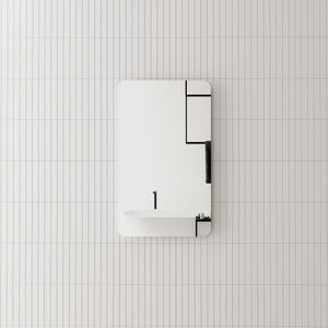 Retti Rectangular 450mm x 750mm Frameless Mirror with Polished Edge and Rounded Corners