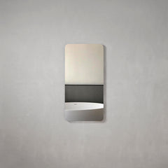 Retti Rectangular Frameless Mirror with Polished Edge and Rounded Corners