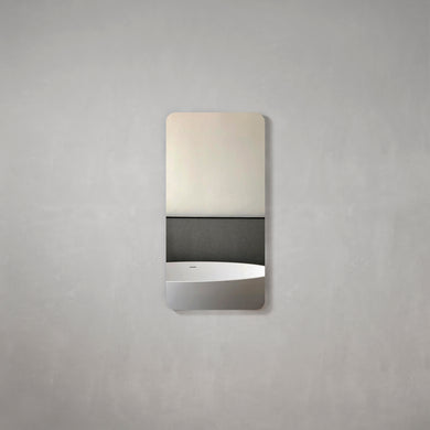 Retti Rectangular 450mm x 900mm Frameless Mirror with Polished Edge and Rounded Corners
