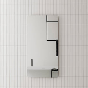 Retti Rectangular 600mm x 1200mm Frameless Mirror with Polished Edge and Rounded Corners *Clearance Stock*