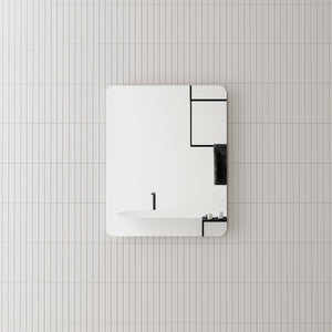 Retti Rectangular 600mm x 750mm Frameless Mirror with Polished Edge and Rounded Corners