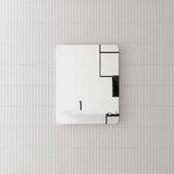 *Clearance* Retti Rectangular 600mm x 750mm Frameless Mirror with Polished Edge and Rounded Corners