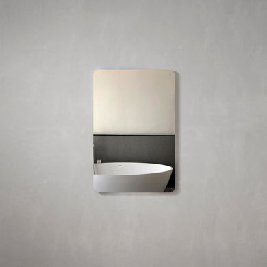 Retti Rectangular 600mm x 900mm Frameless Mirror with Polished Edge and Rounded Corners *Clearance Stock*