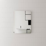 Retti Rectangular 700mm x 900mm Frameless Mirror with Polished Edge and Rounded Corners