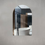 Arco Arch 750mm x 1200mm Frameless Mirror with Polished Edge
