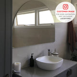 Arco Arch 1200mm x 800mm Frameless Mirror with Polished Edge