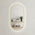 Pill Oval 500mm x 1000mm Backlit LED Framed Mirror with Demister, Brushed Brass (Gold) Frame