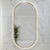Pill Oval 500mm x 1000mm Backlit LED Framed Mirror with Demister, Brushed Brass (Gold) Frame