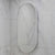 Pill Oval 500mm x 1000mm Backlit LED Framed Mirror with Demister, Matte White Frame