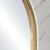 Pill Oval 500mm x 1000mm Backlit LED Framed Mirror with Demister, Brushed Brass (Gold) Frame
