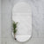 Pill Oval 500mm x 1000mm Backlit LED Frameless Mirror with Polished Edge and Demister