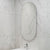 Pill Oval 500mm x 1000mm Backlit LED Frameless Mirror with Polished Edge and Demister