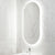Pill Oval 500mm x 1000mm Backlit LED Frameless Mirror with Polished Edge and Demister