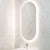 Pill Oval 500mm x 1000mm Backlit LED Frameless Mirror with Polished Edge and Demister