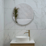 Circa Round 600mm Backlit LED Frameless Mirror with Polished Edge and Demister
