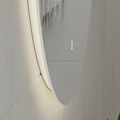 *Clearance* Circa Round 750mm Backlit LED Frameless Mirror with Polished Edge and Demister