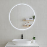 Circa Round 750mm Backlit LED Mirror with Polished Edge and Demister
