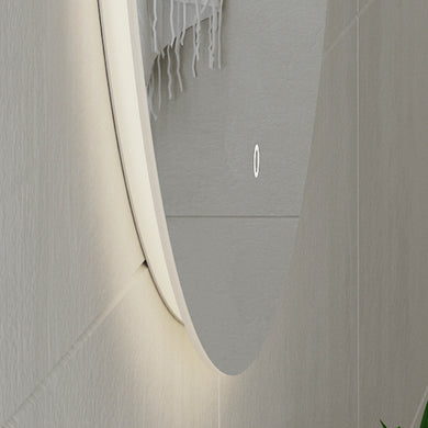 *Clearance* Circa Round 900mm Backlit LED Frameless Mirror with Polished Edge and Demister