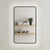 Retti Rectangular 600mm x 1000mm Backlit LED Framed Mirror with Demister, Matte Black Frame
