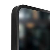 Retti Rectangular 600mm x 1000mm Backlit LED Framed Mirror with Demister, Matte Black Frame