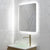 Retti Rectangular 600mm x 750mm Backlit LED Frameless Mirror with Polished Edge, Rounded Corners and Demister