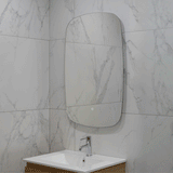 Riri Oblong 600mm x 900mm Backlit LED Frameless Mirror with Polished Edge and Demister