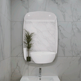 Riri Oblong 600mm x 900mm Backlit LED Frameless Mirror with Polished Edge and Demister