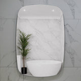 Riri Oblong 600mm x 900mm Backlit LED Frameless Mirror with Polished Edge and Demister