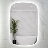 Riri Oblong 600mm x 900mm Backlit LED Frameless Mirror with Polished Edge and Demister