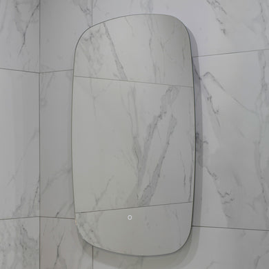 Riri Oblong 600mm x 900mm Backlit LED Frameless Mirror with Polished Edge and Demister