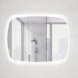 Riri Oblong LED Mirror with Frosted Glass Border and Demister | 10 sizes available, from 400mm to 1800mm |