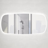 Riri Oblong 1500mm x 700mm LED Mirror with Frosted Glass Border and Demister