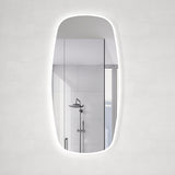 Riri Oblong 600mm x 1200mm LED Mirror with Frosted Glass Border and Demister