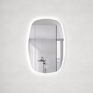 Riri Oblong 600mm x 900mm LED Mirror with Frosted Glass Border and Demister