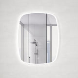 Riri Oblong 800mm x 1000mm LED Mirror with Frosted Glass Border and Demister