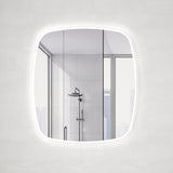 *Clearance* Riri Oblong 900mm x 1000mm LED Mirror with Frosted Glass Border and Demister