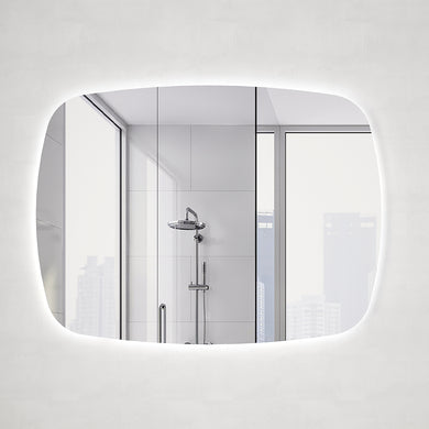 *Clearance* Riri Oblong 1200mm x 900mm Backlit LED Frameless Mirror with Polished Edge and Demister