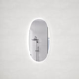 Riri Oblong 400mm x 800mm Backlit LED Mirror with Polished Edge and Demister