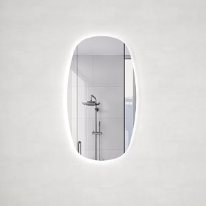 Riri Oblong 500mm x 900mm Backlit LED Mirror with Polished Edge and Demister