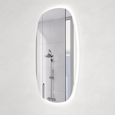 *Clearance* Riri Oblong 600mm x 1200mm Backlit LED Frameless Mirror with Polished Edge and Demister