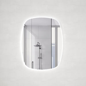 Riri Oblong 700mm x 900mm Backlit LED Mirror with Polished Edge and Demister